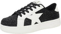 Star Sneakers for Women Low Top Comfortable Cushioned Platform Walking