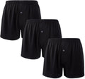 Mens Bamboo Cool Boxer Shorts Classic Fit - Soft Breathable Comfort