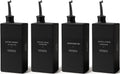 Black Glass Olive Oil Dispenser Set for Modern Kitchen Decor