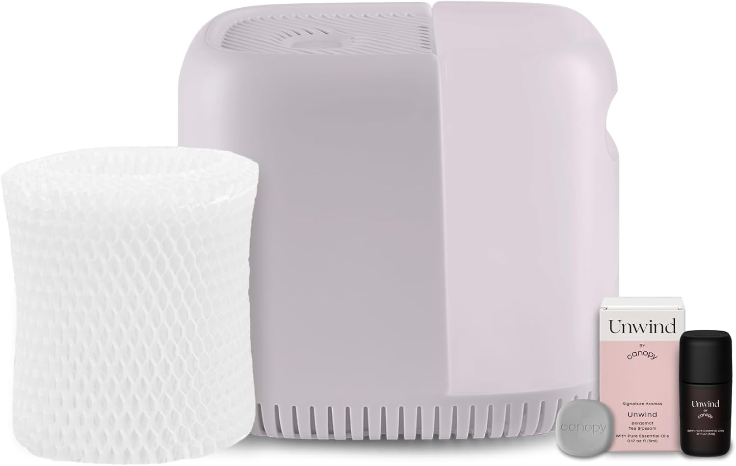 Canopy Bedside Humidifier with Lavender Aroma for Healthy Skin