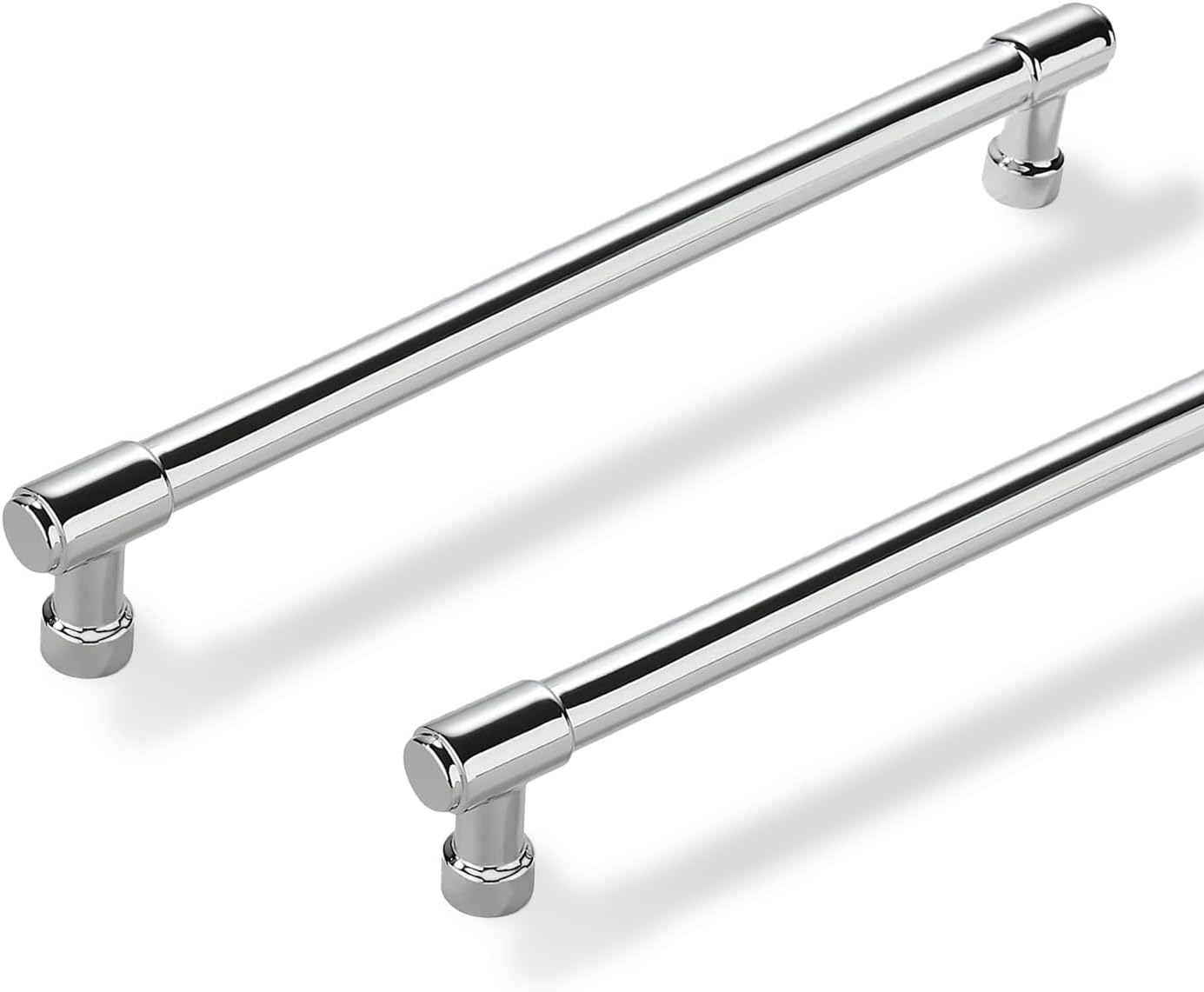 Solid Heavy Duty Jasper Pulls 10 Pack Polished Chrome Cabinet Pulls