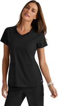 BARCO Grey's Anatomy Spandex Stretch V-Neck Scrub Top for Women