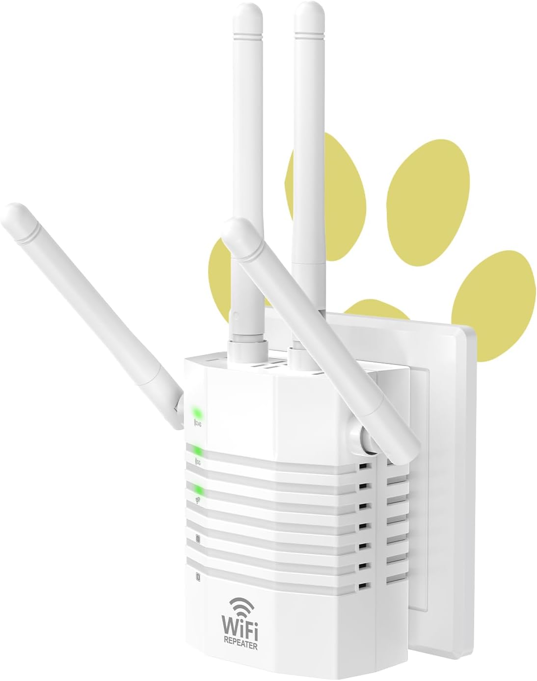 WiFi Extender Signal Booster with 4 Antennas for Home Use