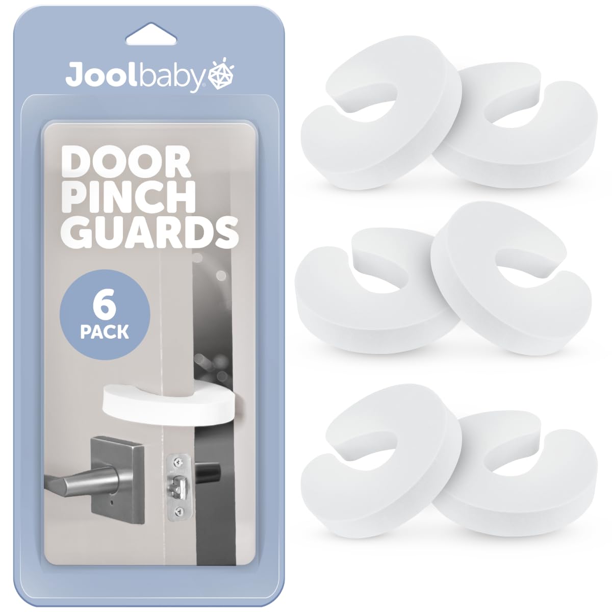 Baby Safety Door Pinch Guards - Soft Foam 6 Pack
