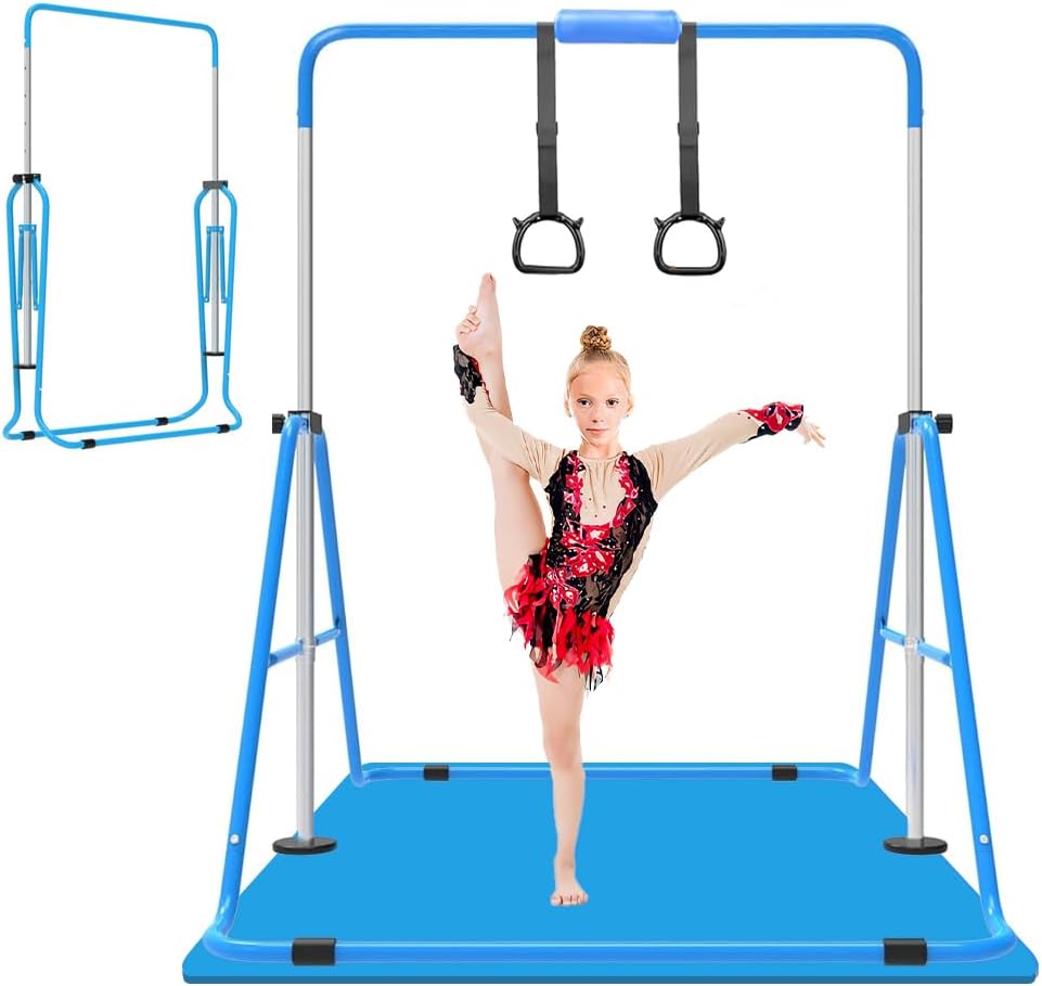 Adjustable Height Gymnastics Bar for Kids Training at Home