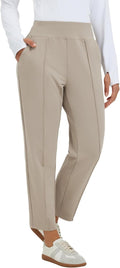baleaf Womens Travel Pants Stretch Ankle Golf Pants - Slim