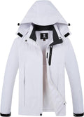 Womens Lightweight Waterproof Raincoat with Removable Hood - Active