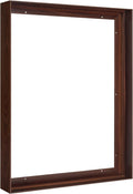Canvas Floater Frame for 36x48 Oil Paintings - Metal Walnut Frame