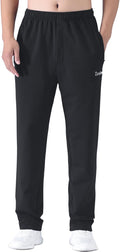 Zoulee Men's Casual Cotton Jogger Sweatpants Zipper Front Pants Track
