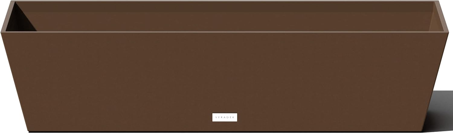 Veradek Pure Series Window Box Planter for Modern Decor