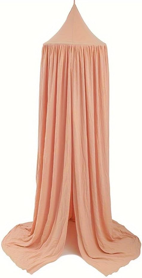 Cotton Kids Bed Canopy for Fairy Decoration in Pastel Pink