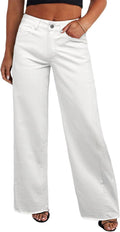 Eytino Women's Plus Size Wide Leg Jeans for Comfort and Style