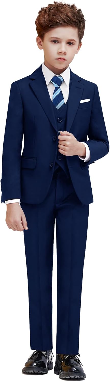 Boys Suit Set with Suspenders for All Occasions and Fits