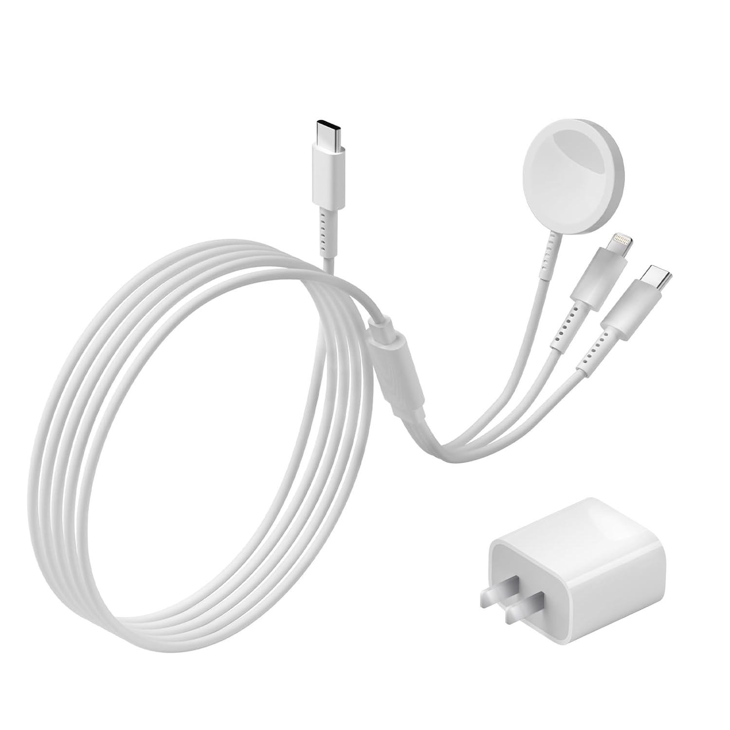Fast Charge 3-in-1 6FT Cable+20W USB-C Charger Set