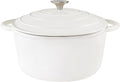 Dutch Oven Cast Iron 3 QT Enamel Pot - SelfBasting Lid