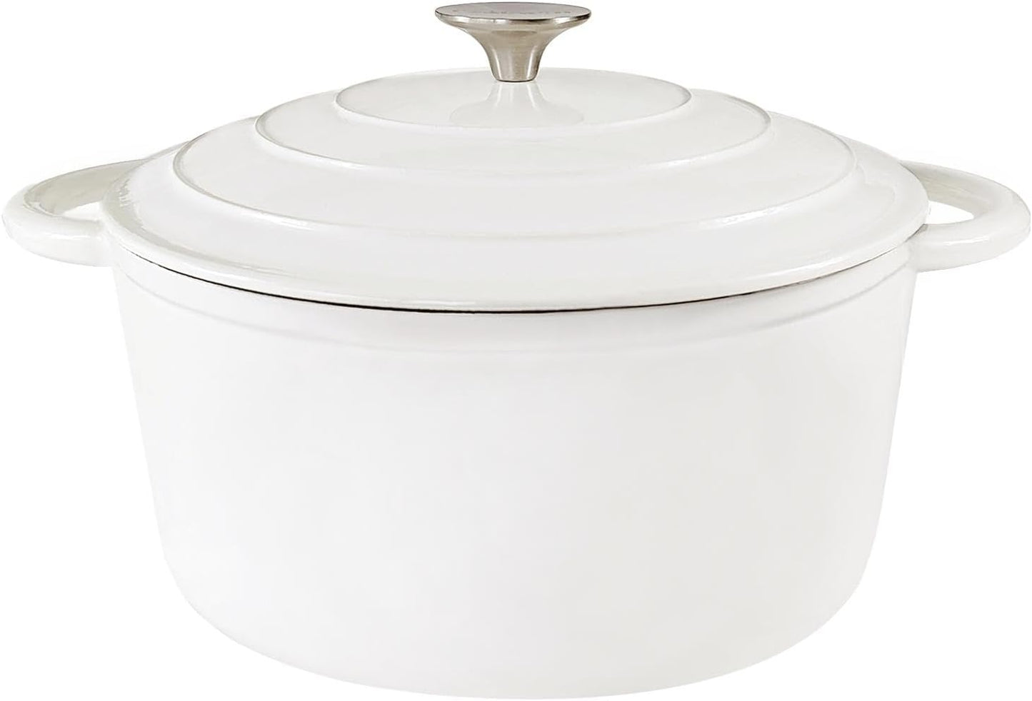 3 QT Cast Iron Dutch Oven with Self-Circulating Lid for Cooking
