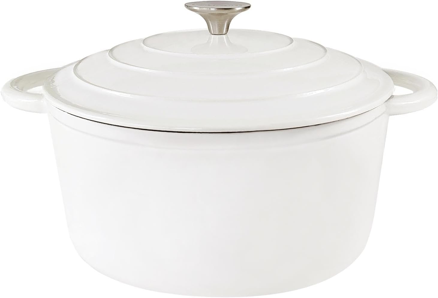 3 QT Cast Iron Dutch Oven with Self-Circulating Lid for Cooking