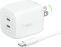 Belkin Dual Port Charger Block 45W - Compact GaN Fast Charger