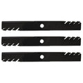 Toothed Mulching Mower Blades for John Deere 54 in 7-Iron Deck - Set