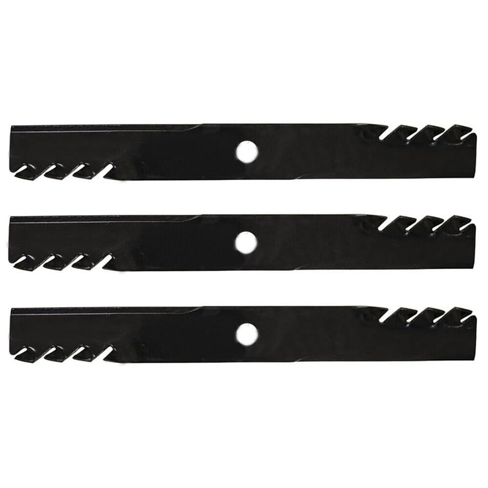 Toothed Mulching Mower Blades for John Deere Z445 Z655 54in Deck