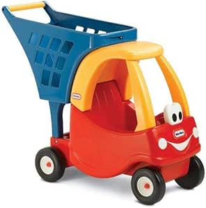 Little Tikes Cozy Shopping Cart in Red and Yellow for Kids