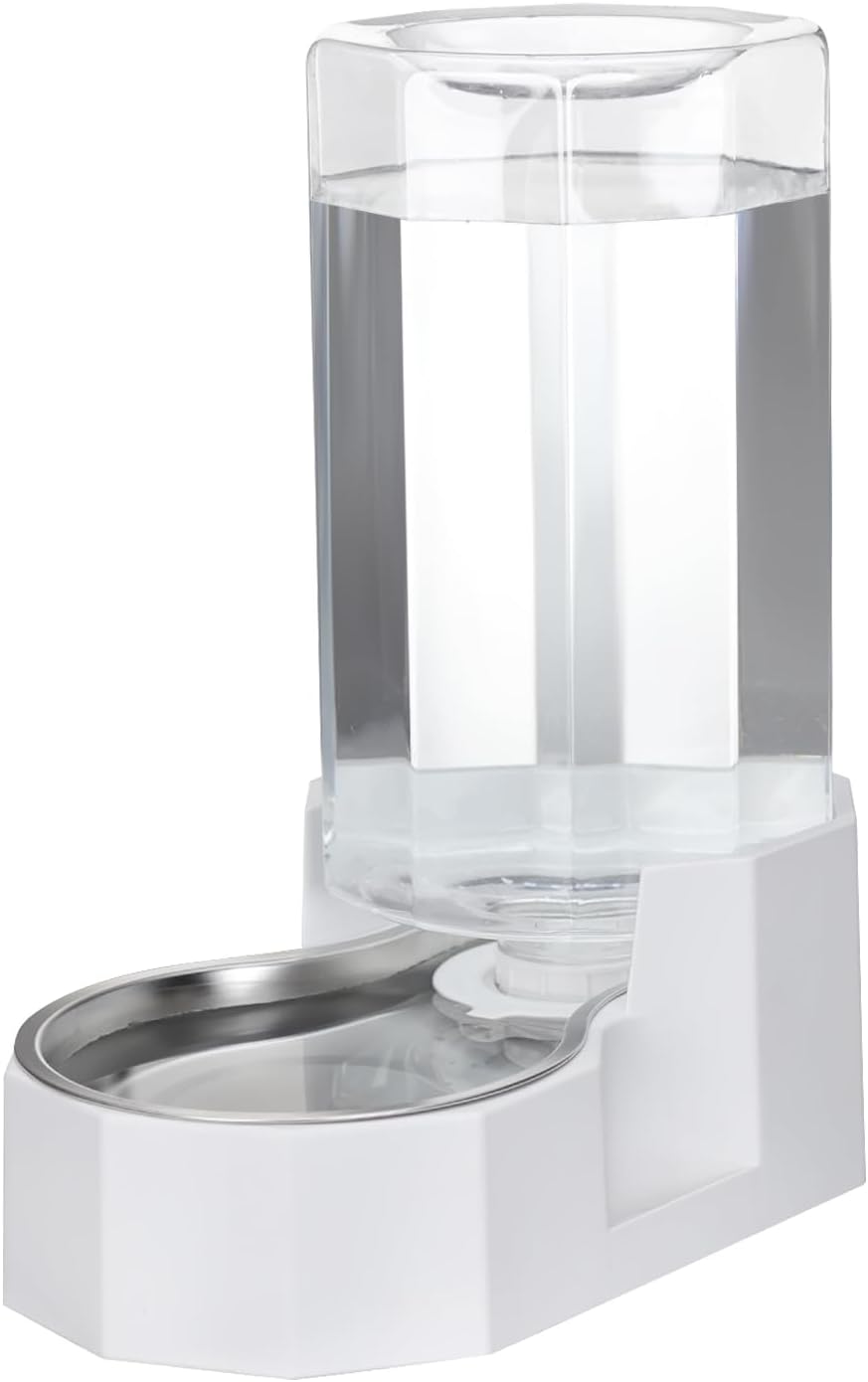 Sfozstra Automatic Pet Water Dispenser with Stainless Steel Bowl