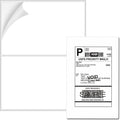 Half Sheet Shipping Labels 8.5 in x 5.5 in 2-Up Labels - Clear Print