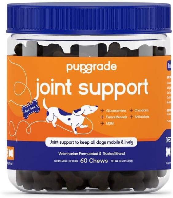 PupGrade Joint Support Supplement for Dogs - Natural Relief