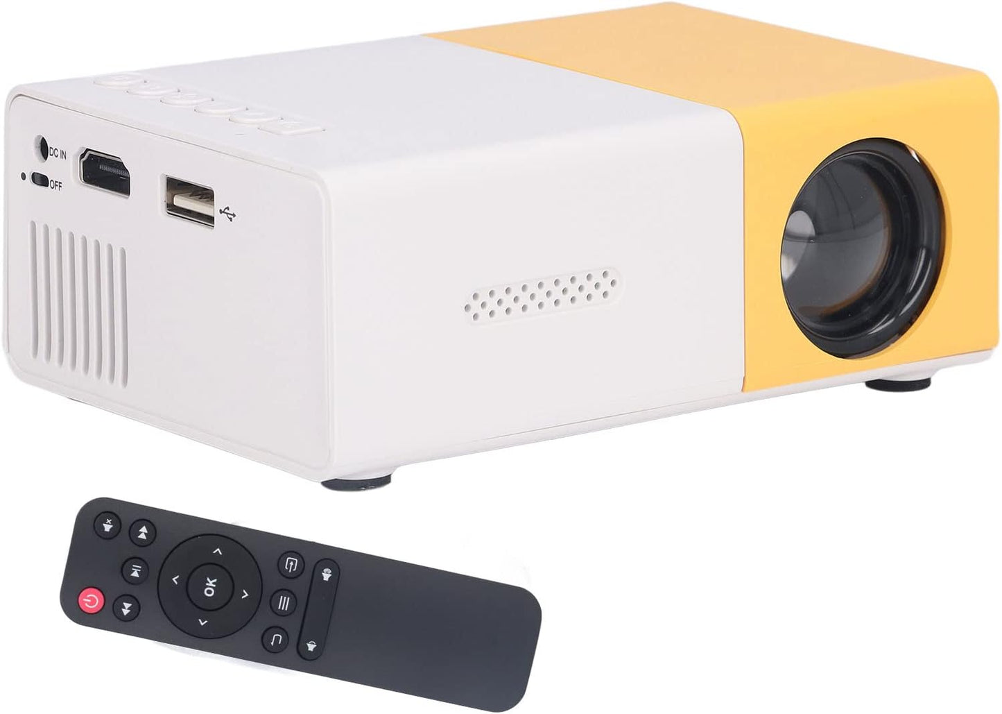 Luqeeg Mini Portable Projector: Full HD, Large Screen, Multi Interface