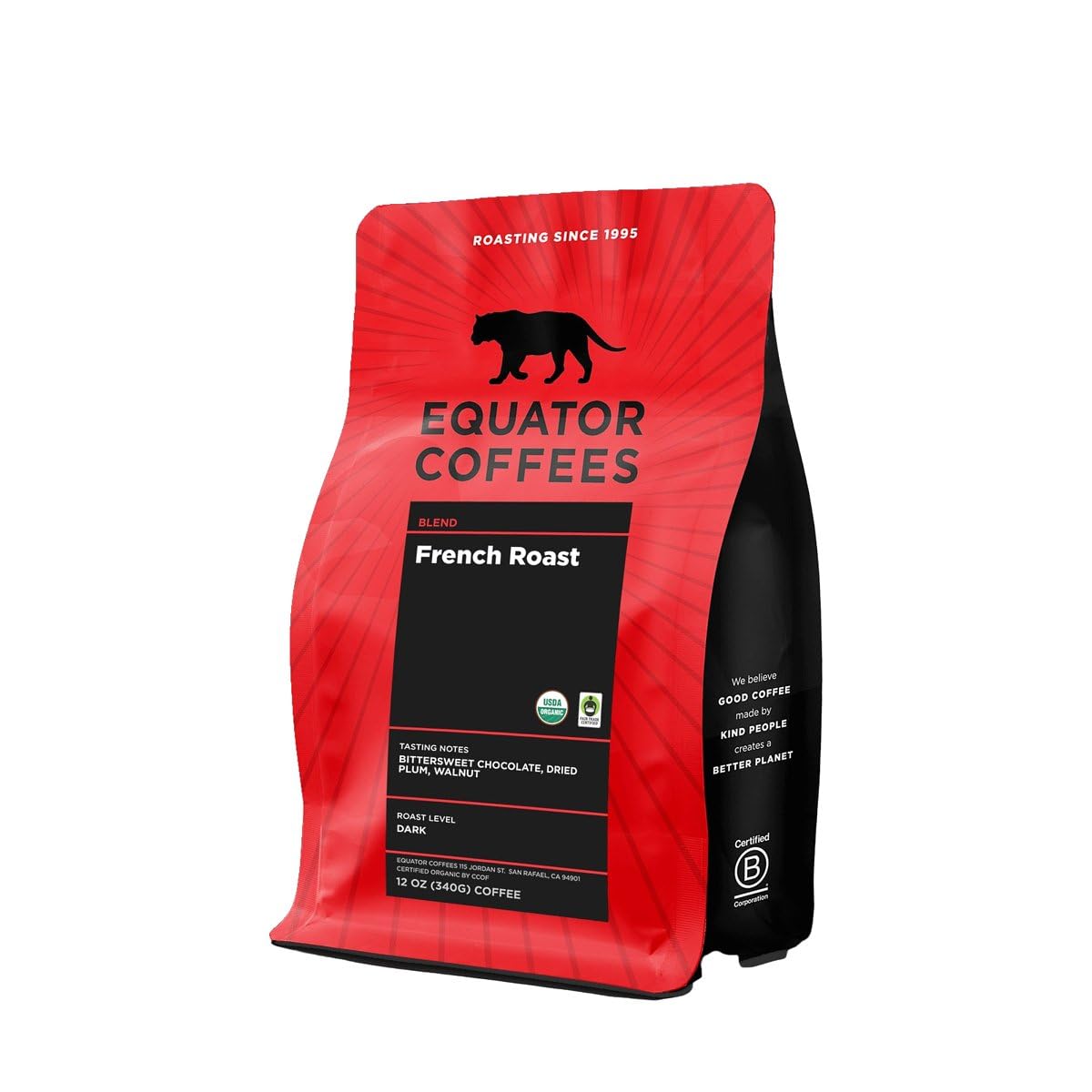 French Roast Whole Bean Coffee - Dark & Intense Flavor Profile