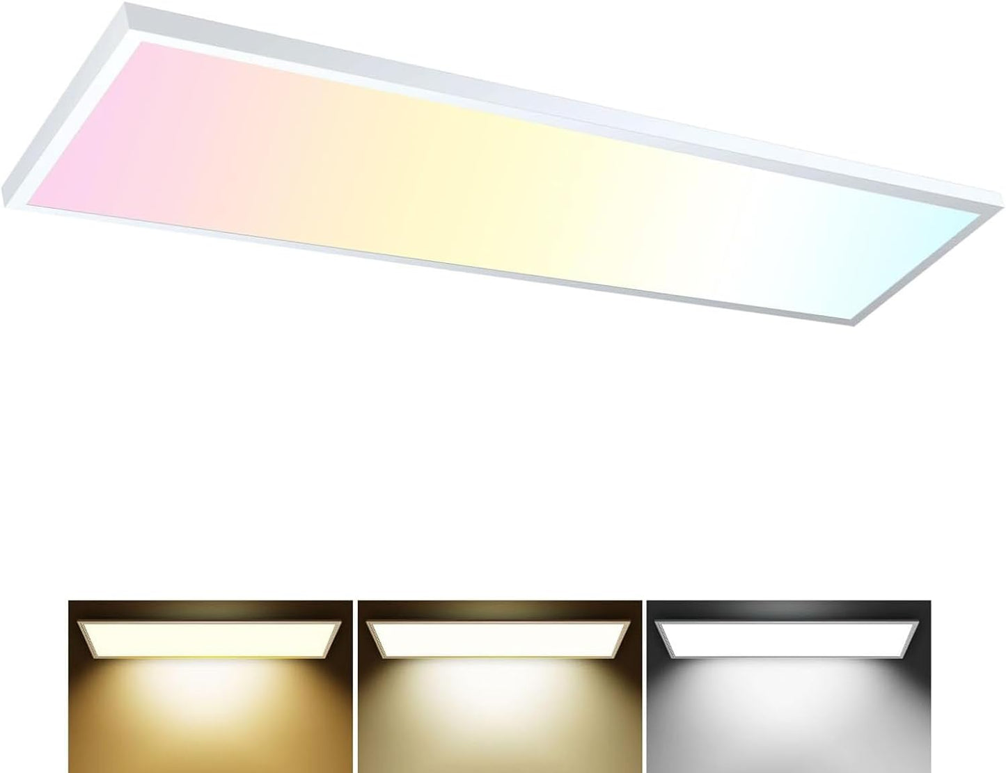 AIKVSXER 1x4 LED Flat Panel Light for Bright Kitchen Spaces