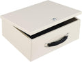 Portable Fire Safe Box with Key Lock - Large Document Safe