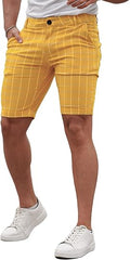 GINGTTO Mens Shorts Slim Fit Stretch 9 Inseam Chino Short Pants