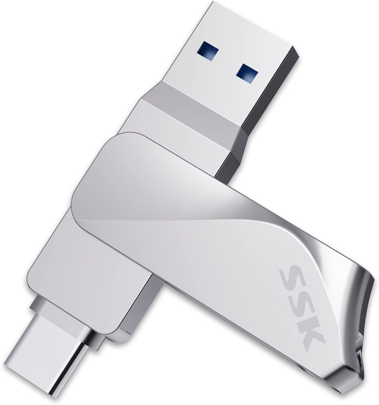 SSK 128GB Dual Drive OTG USB C Flash Drive