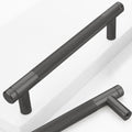 12 Pack 5 in 128 mm Black Barrel Cabinet Pulls - Sleek Modern Upgrade