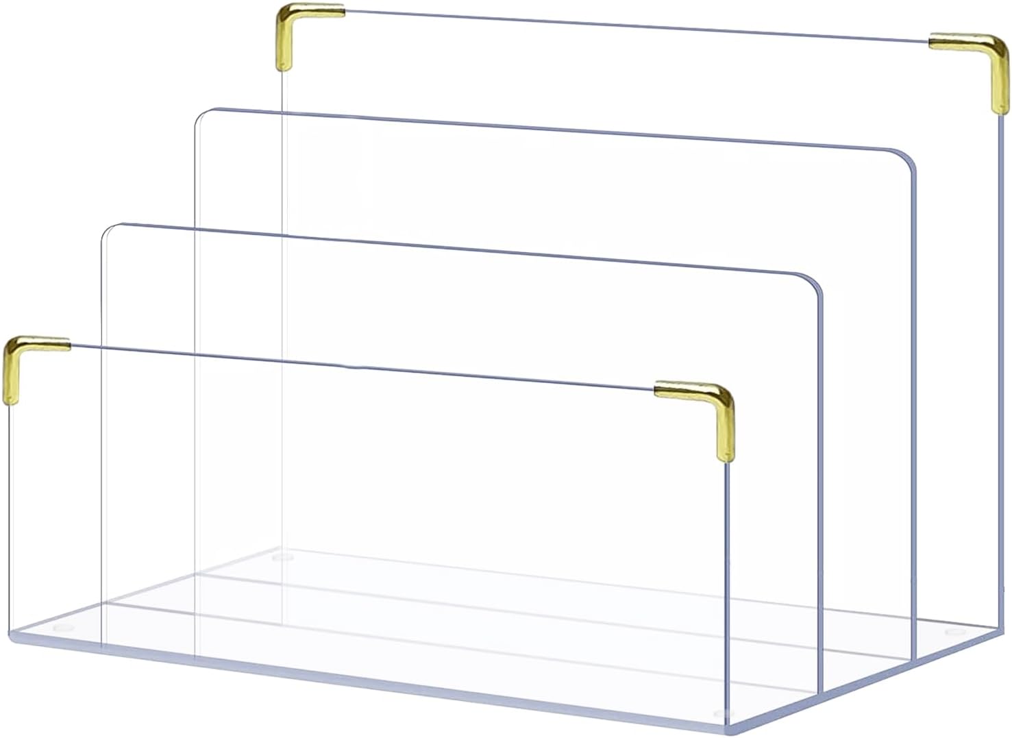 Clear Acrylic Desk File Organizer