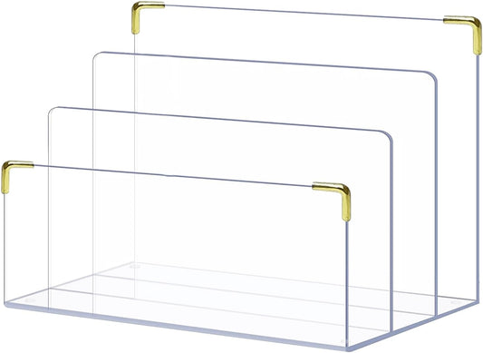 Clear Acrylic Desk File Organizer