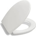 Round Toilet Seat BR620-00 White - Soft Close, Stain-Resistant