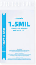 Strong Self Seal Clear Poly Bags 9x12 - 1000pcs Durable Packaging