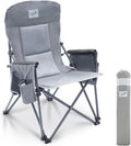 Heavy Duty Portable Folding Camping Chair for Adults - Padded Backrest