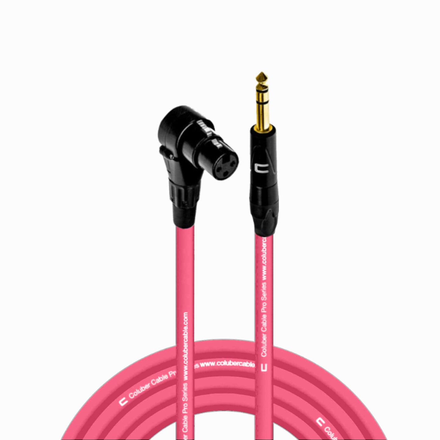 COLUBER CABLE Right Angle XLR Female to 1/4in TRS Male 30ft