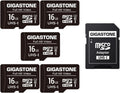 5-Pack Gigastone 16GB Micro SD Cards, FHD Video, High-Speed Data Transfer