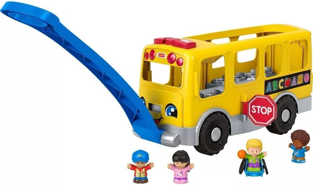 Fisher-Price Little People Big Yellow Bus Musical Pull-Along Toy