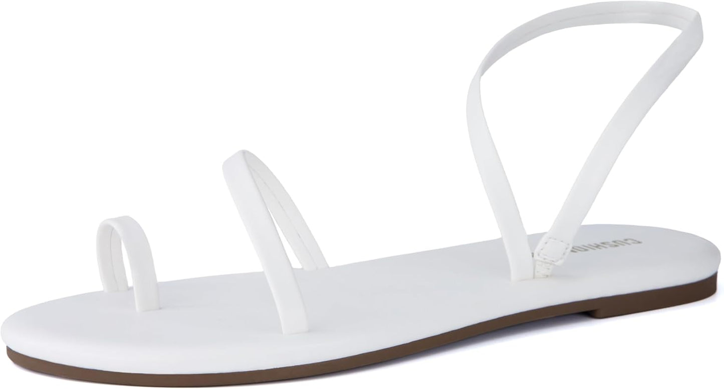 CUSHIONAIRE CHAI Womens Strappy Sandals for Summer Comfort