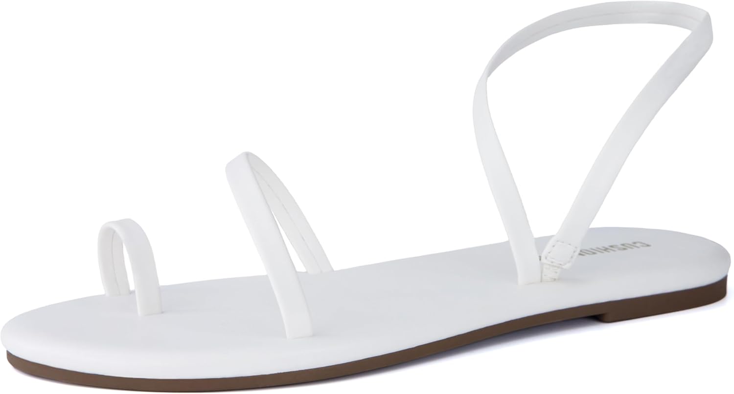 CUSHIONAIRE CHAI Womens Strappy Sandals for Summer Comfort