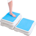 Bath Step Set of 3 Stackable Non Slip Safety Step Stool - Wide Stable