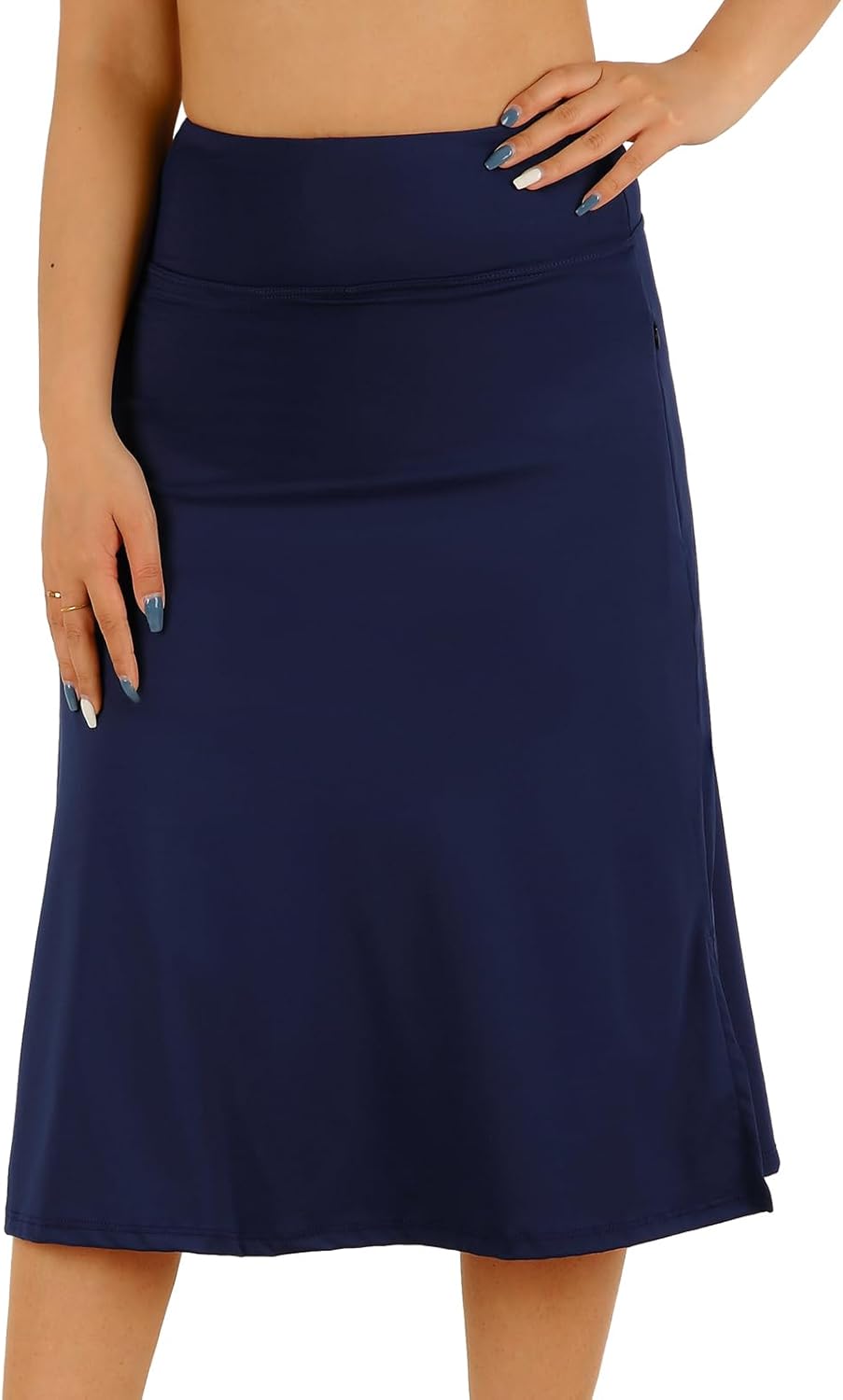 Womens Skorts Modest Knee Length Athletic Midi Active Skirt
