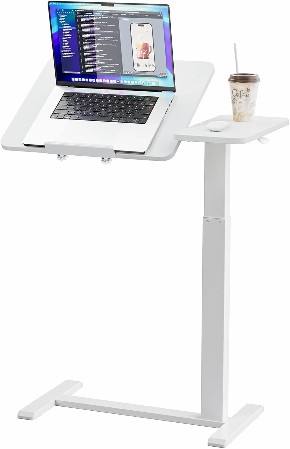 Adjustable Tilt Overbed Table for Home Office and Hospital Use