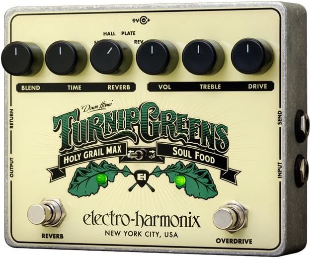Electro-Harmonix Turnip Greens Overdrive/Reverb Multi-Effect Pedal