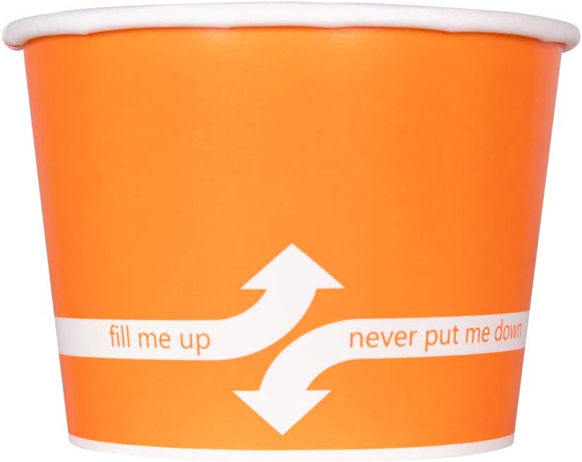 Karat 12oz Paper Ice Cream Cups & Soup Bowls for Hot Cold Food